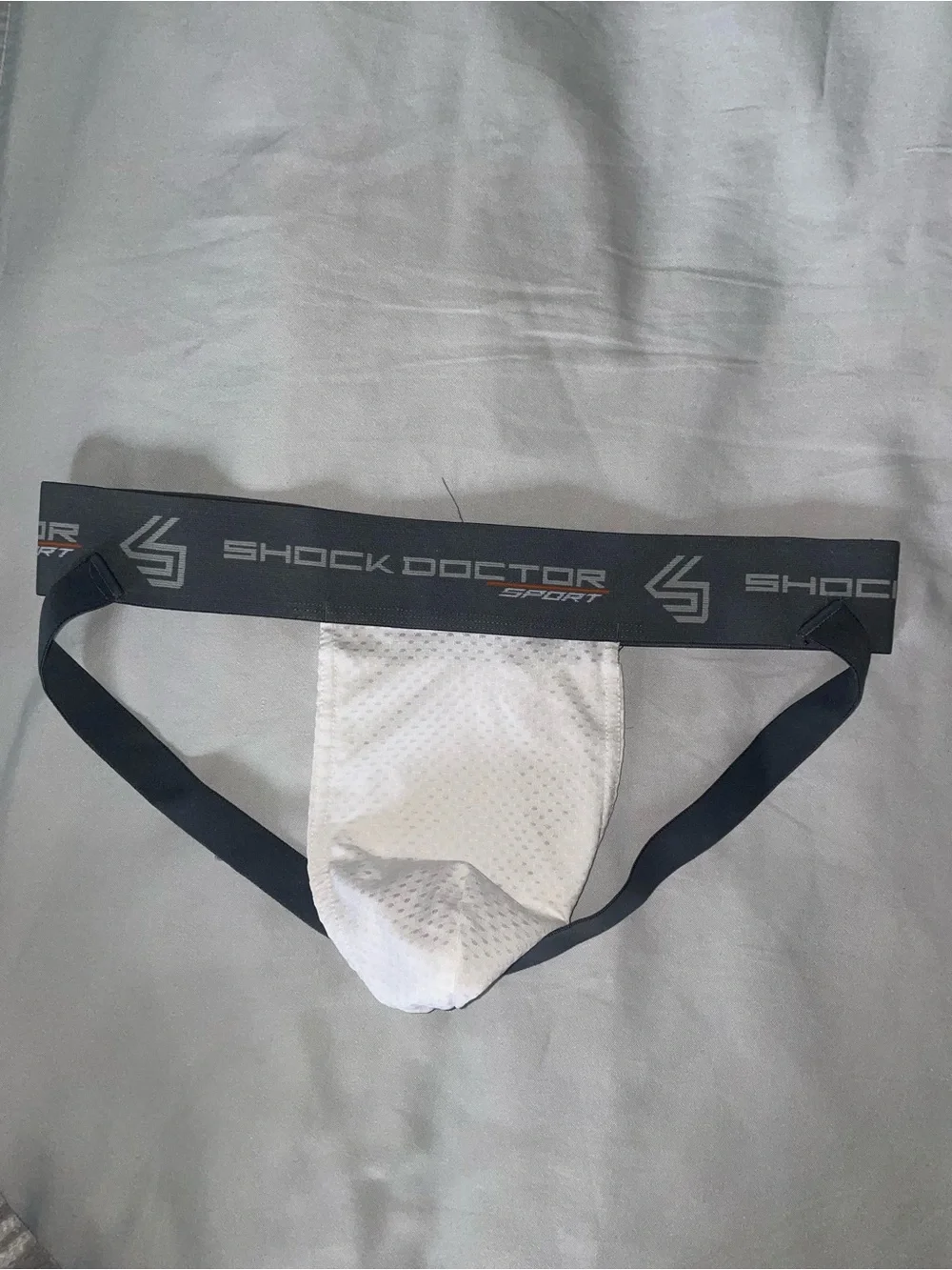 Men’s White Athletic Jockstrap